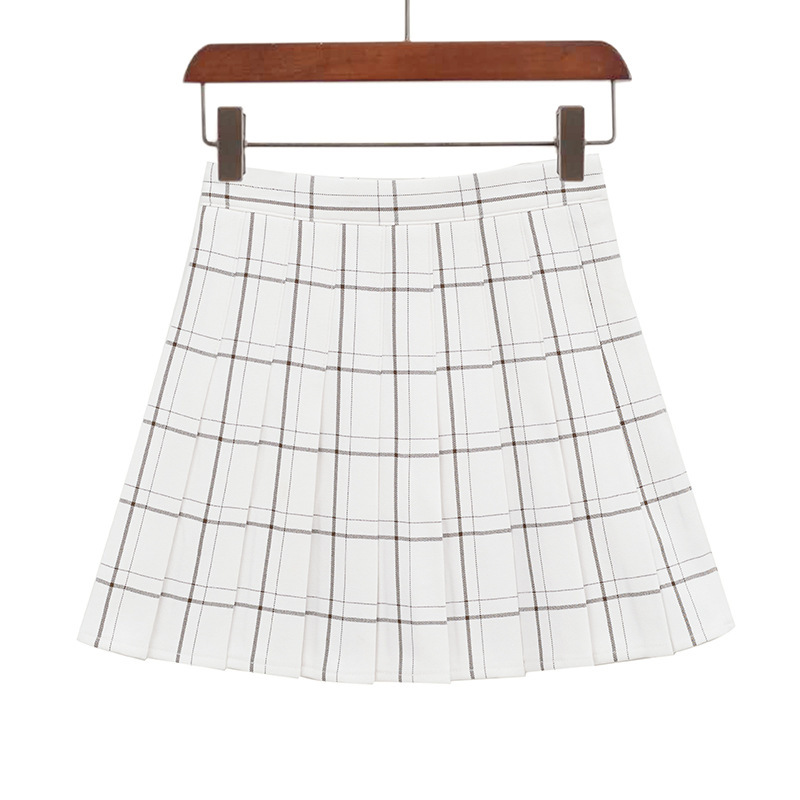 Plaid Pleated Skirt
