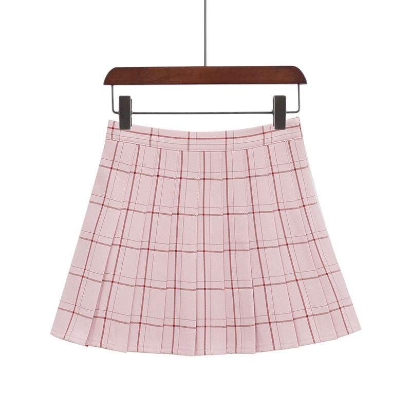 Plaid Pleated Skirt