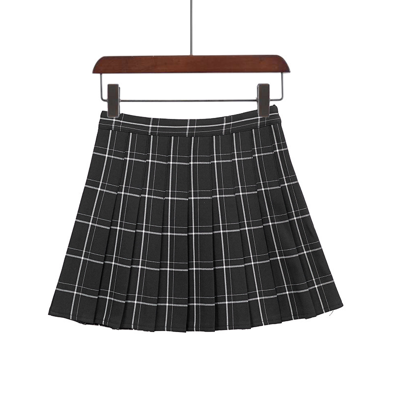 Plaid Pleated Skirt