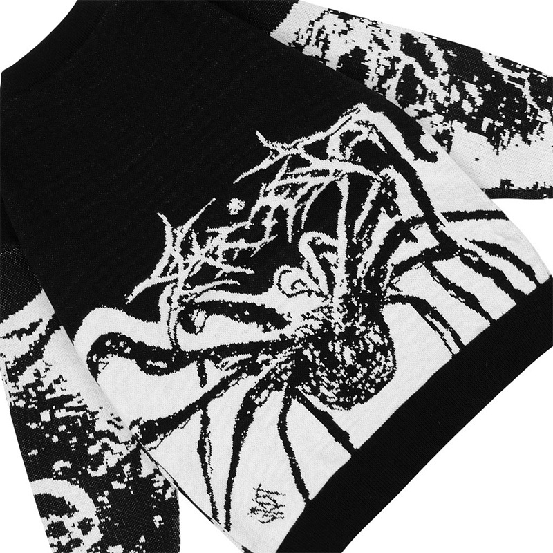 Round Neck Spider Jacquard Bottoming Sweater Image 6