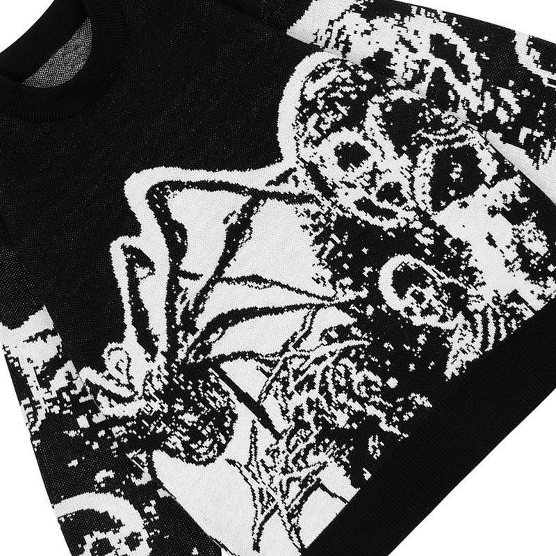 Round Neck Spider Jacquard Bottoming Sweater Image 5