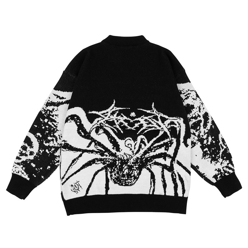 Round Neck Spider Jacquard Bottoming Sweater Image 4