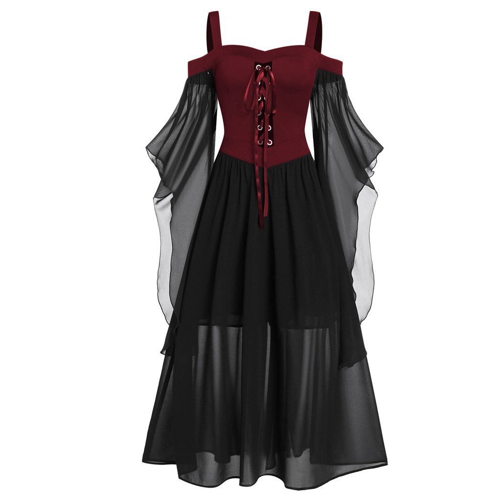 Women's Fashion Suspenders Long Dress Image 4