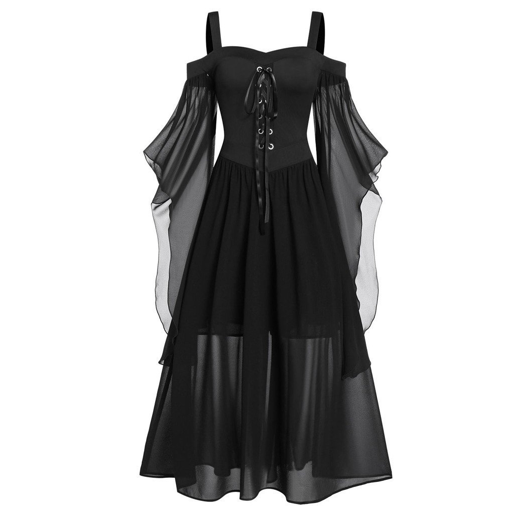 Women's Fashion Suspenders Long Dress Image 2