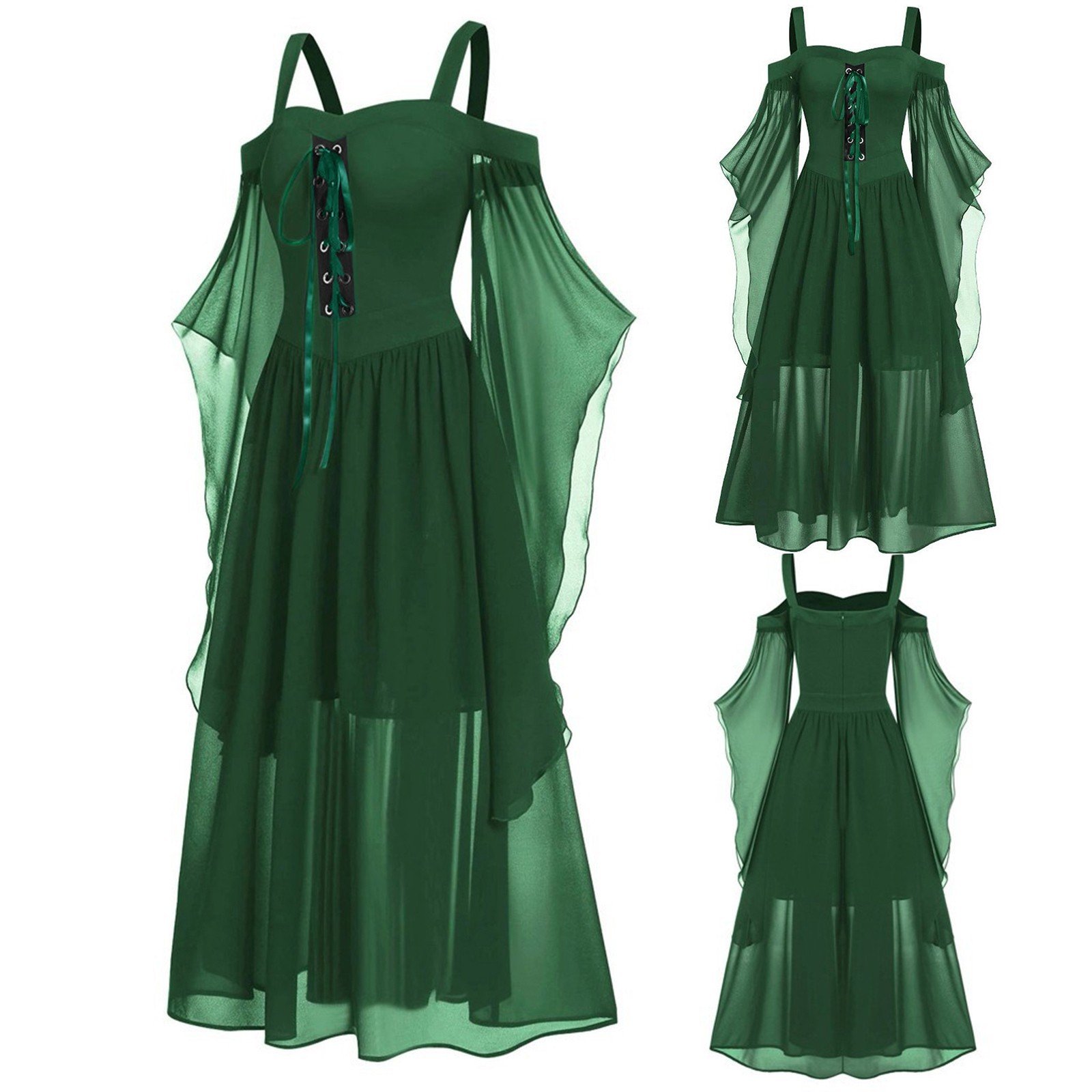 Women's Fashion Suspenders Long Dress Image 7