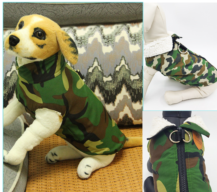 Dark Green Camouflage Coat