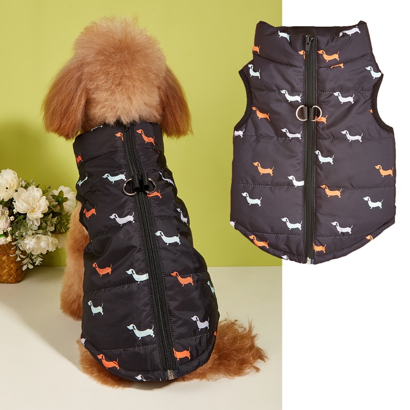 Puppy Zipper Traction Hole Cartoon Cardigan 3