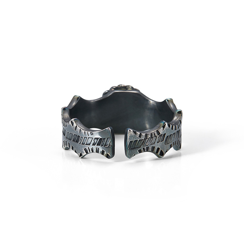 Men's Fashion Data Stripe Ring Image 3