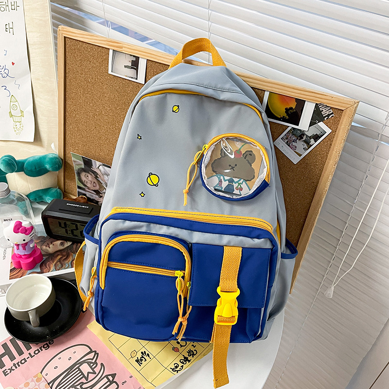 Korean Version Junior High School Student Schoolbag - Durable Material