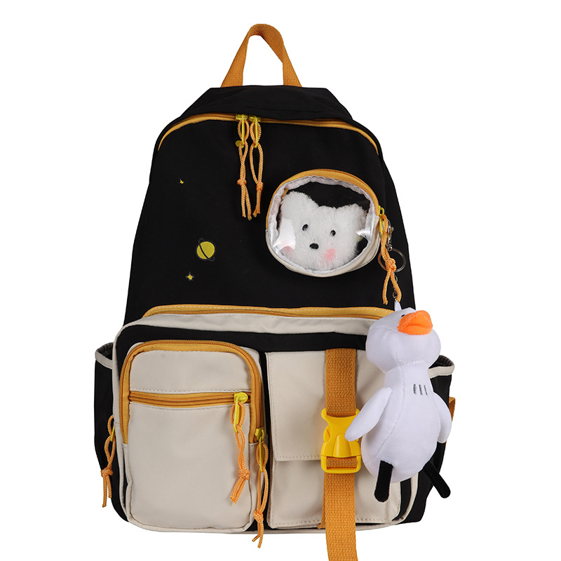 Korean Version Junior High School Student Schoolbag - Blue