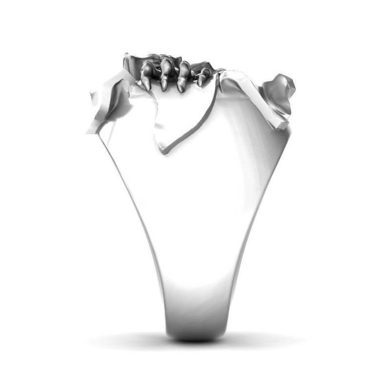 Ghost Head Ring Image 5