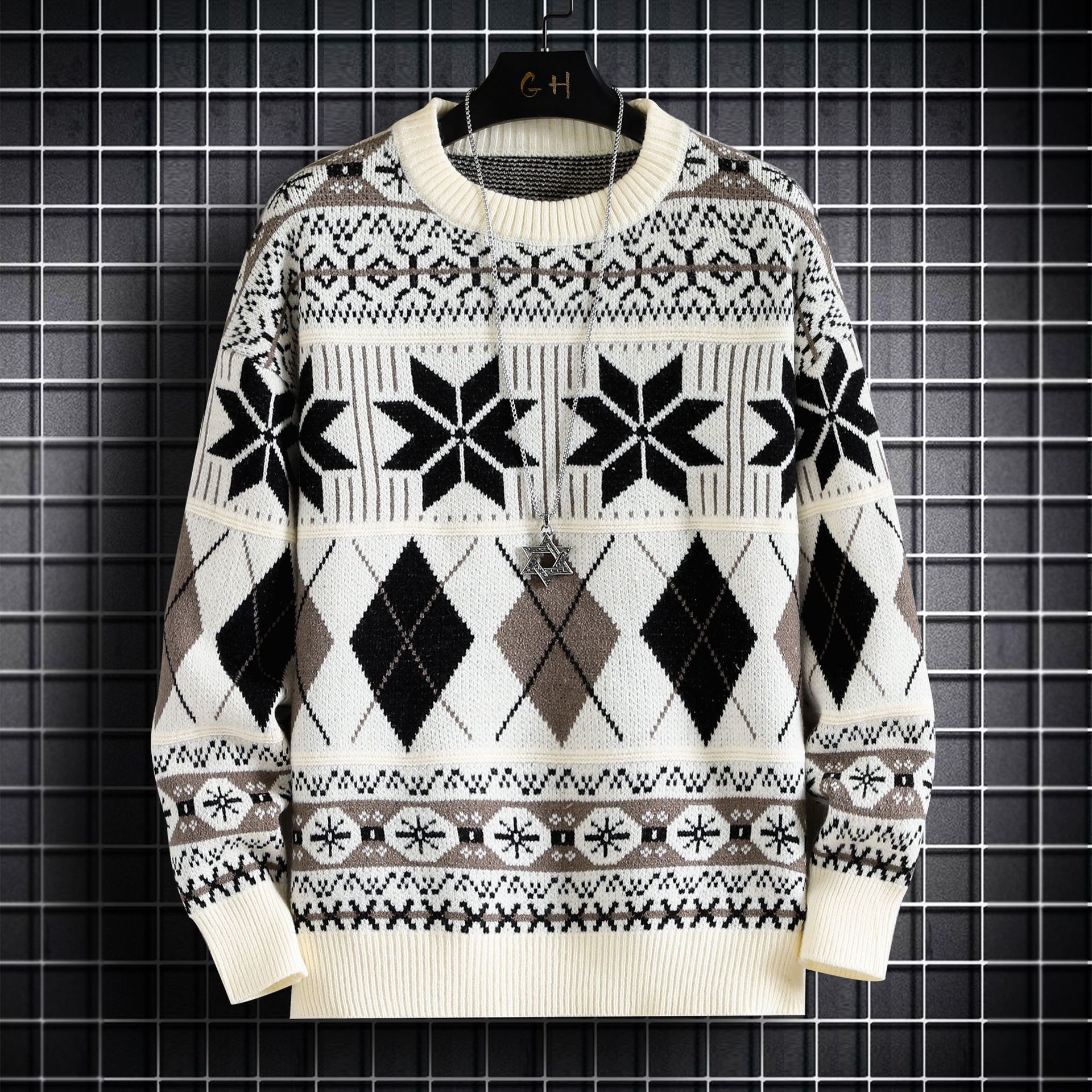 Men's Snowflake Pullover Style