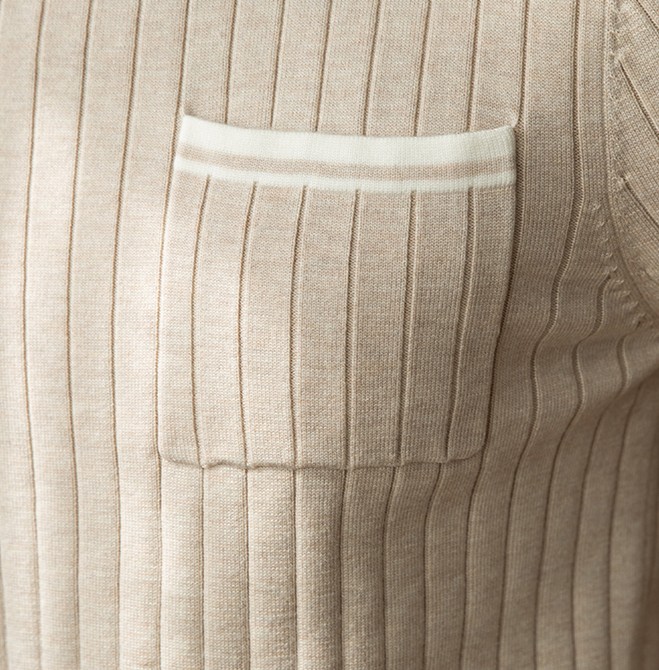 Men's Knitted Sweater - Back View