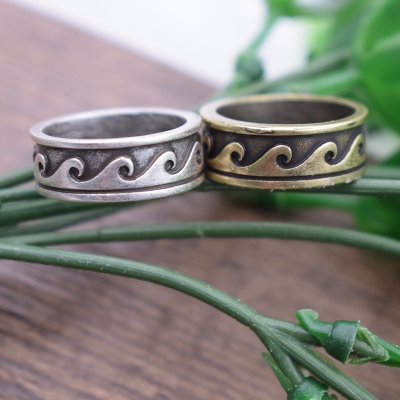 Retro Wave Pattern Ring 5