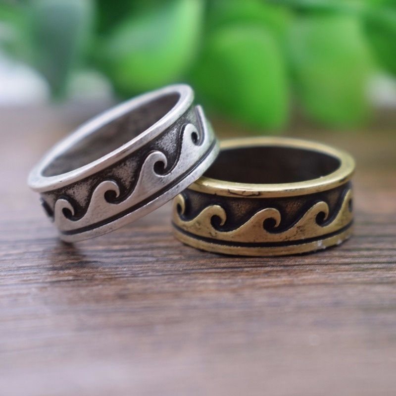 Retro Wave Pattern Ring 3