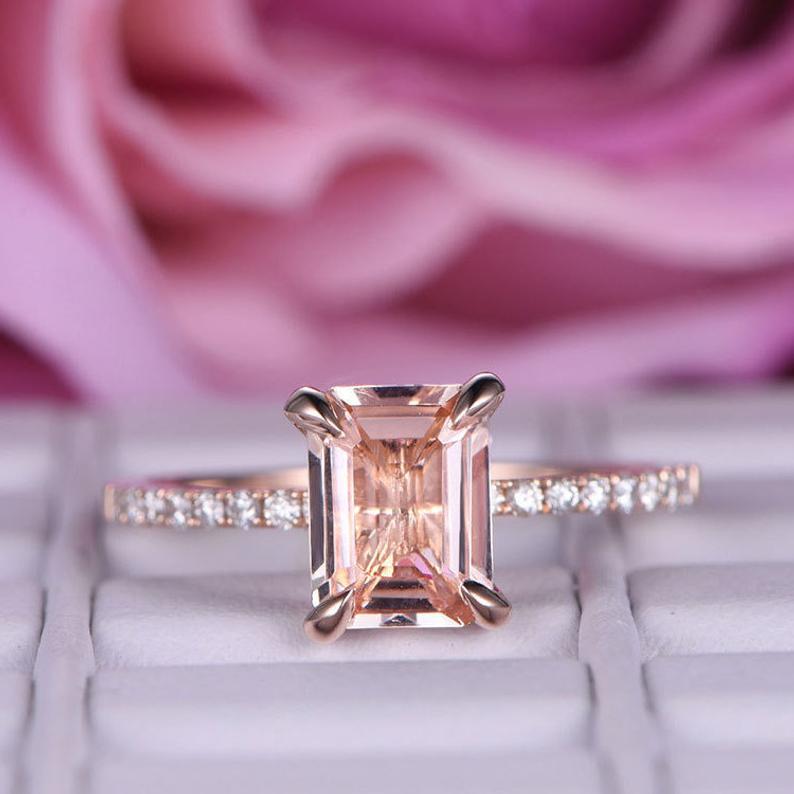 Women's Fresh Pink Artificial Diamond Ring - Image 3