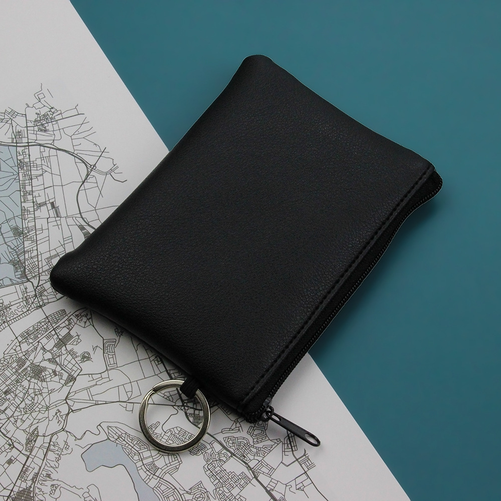 Leather Coin Purse Zipper Pouch - Image 4