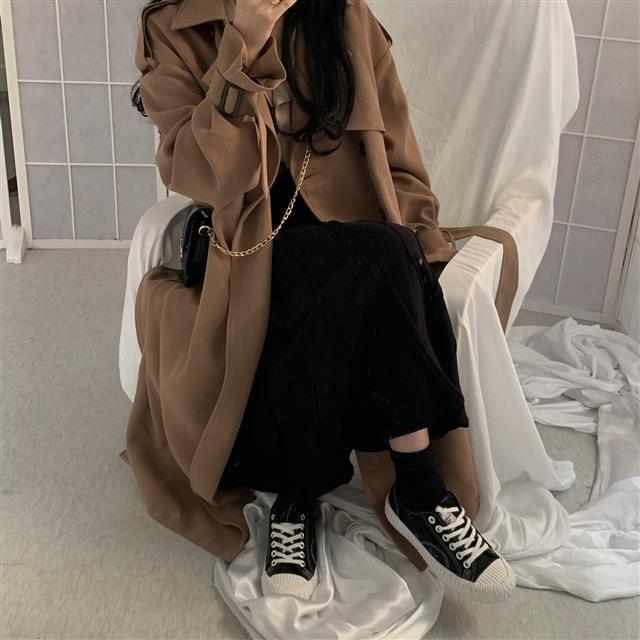 Retro Trench Coat Image 6