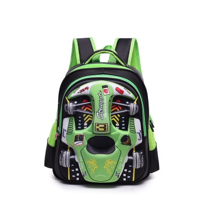 3D Racing Schultasche - Blaue Farbe