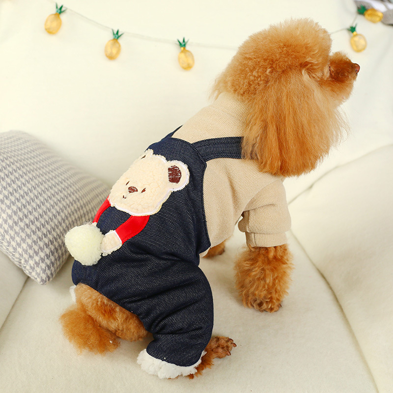 Hug Bear Four-Legged Coat - Fashionable Pet