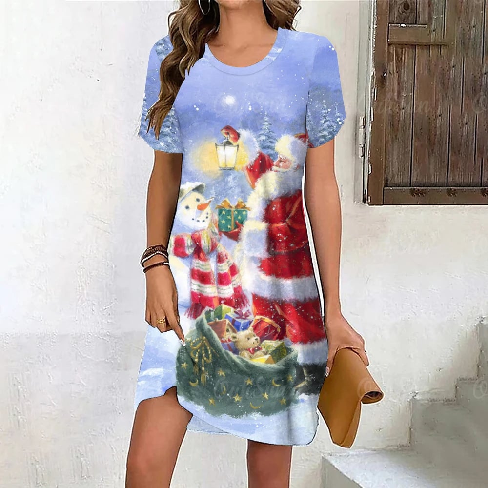Ladies Santa Claus Dress Image 3