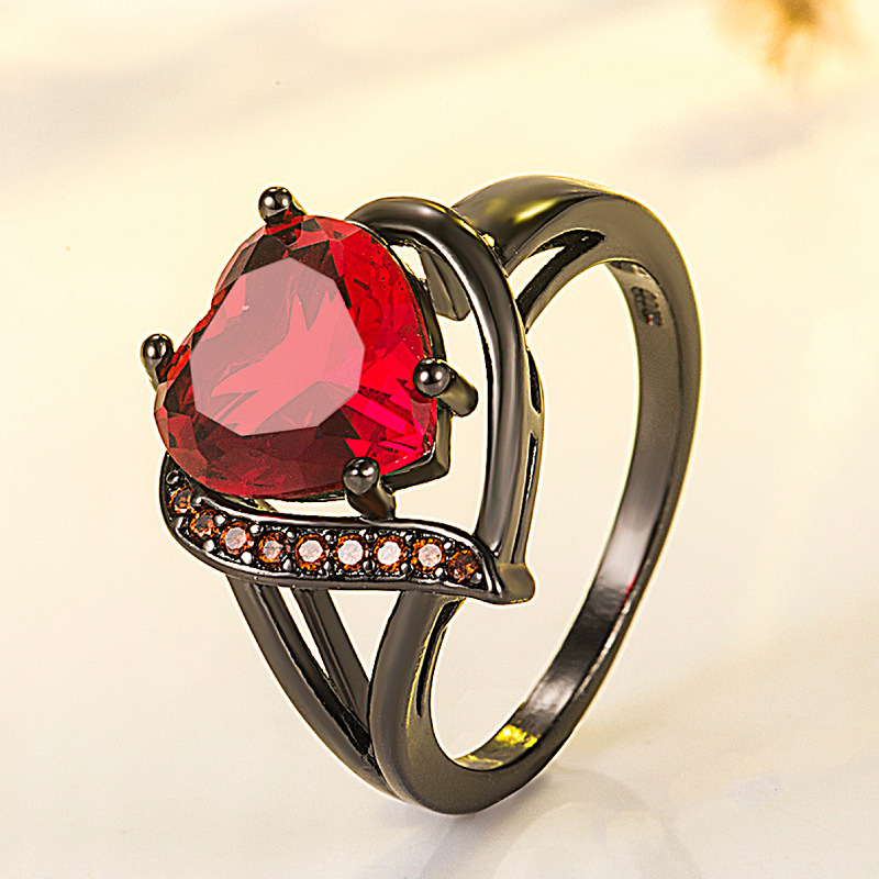 Love Heart-shaped Ring 9