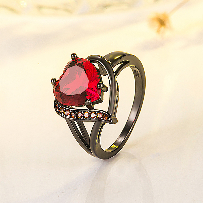 Love Heart-shaped Ring 15