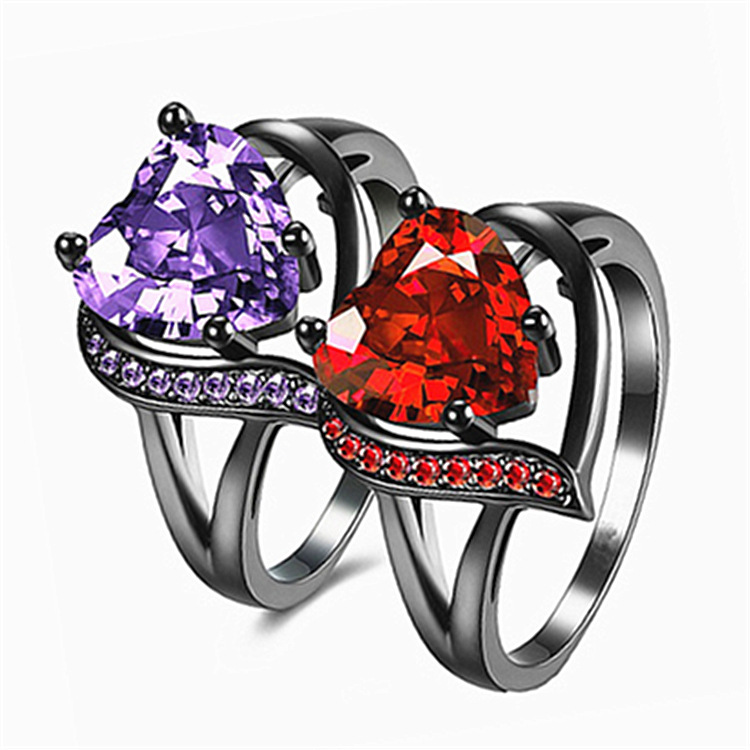 Love Heart-shaped Ring 2