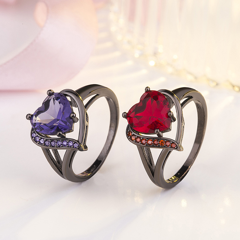 Love Heart-shaped Ring 8