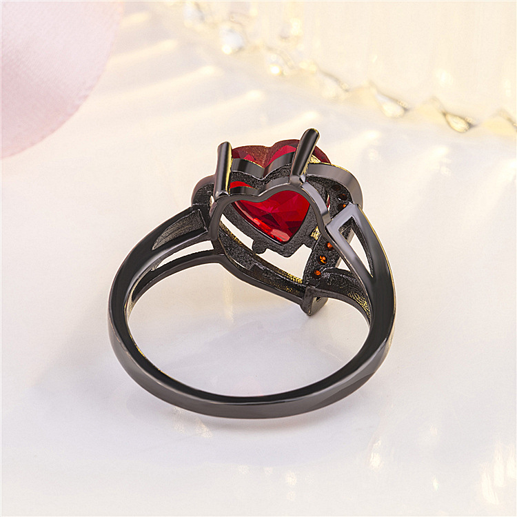 Love Heart-shaped Ring 6