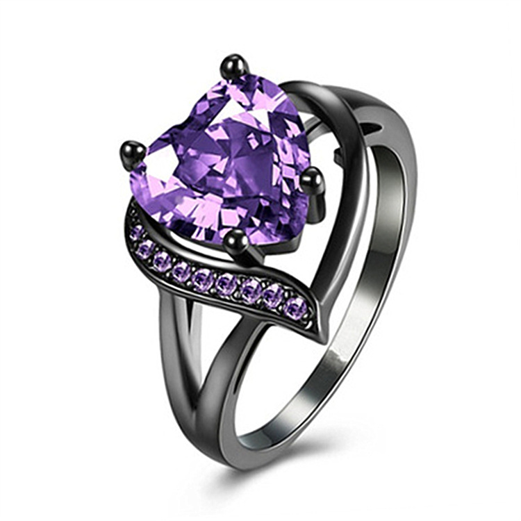 Love Heart-shaped Ring 3