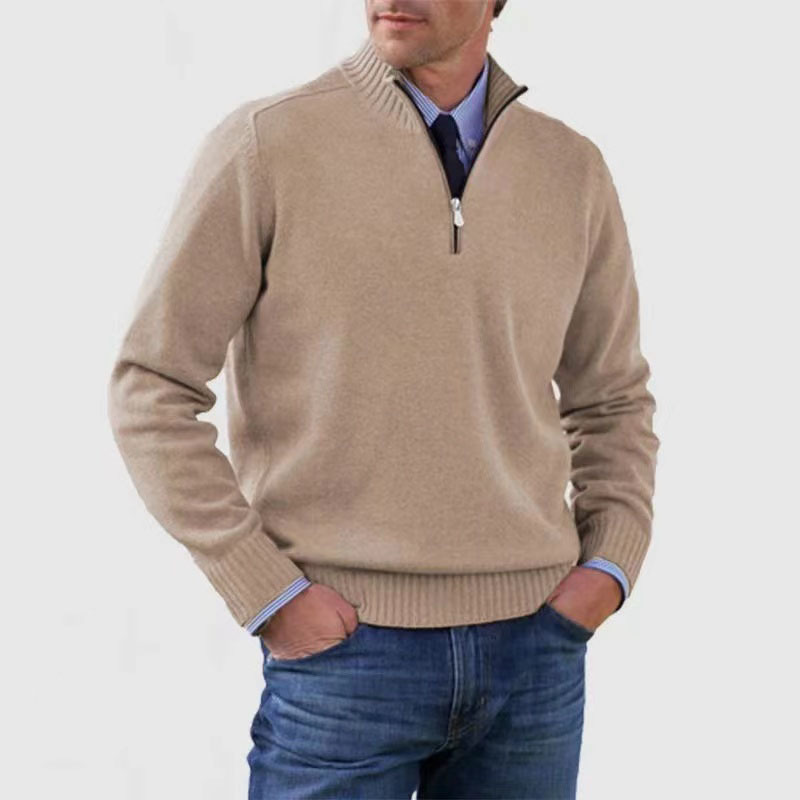 Hombres Plus Size Prendas de punto Cremallera Imagen 3