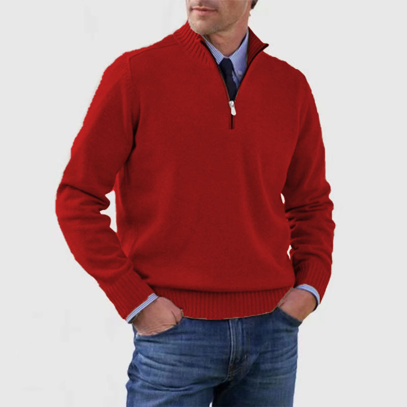 Hombres Plus Size Prendas de punto Cremallera Imagen 5