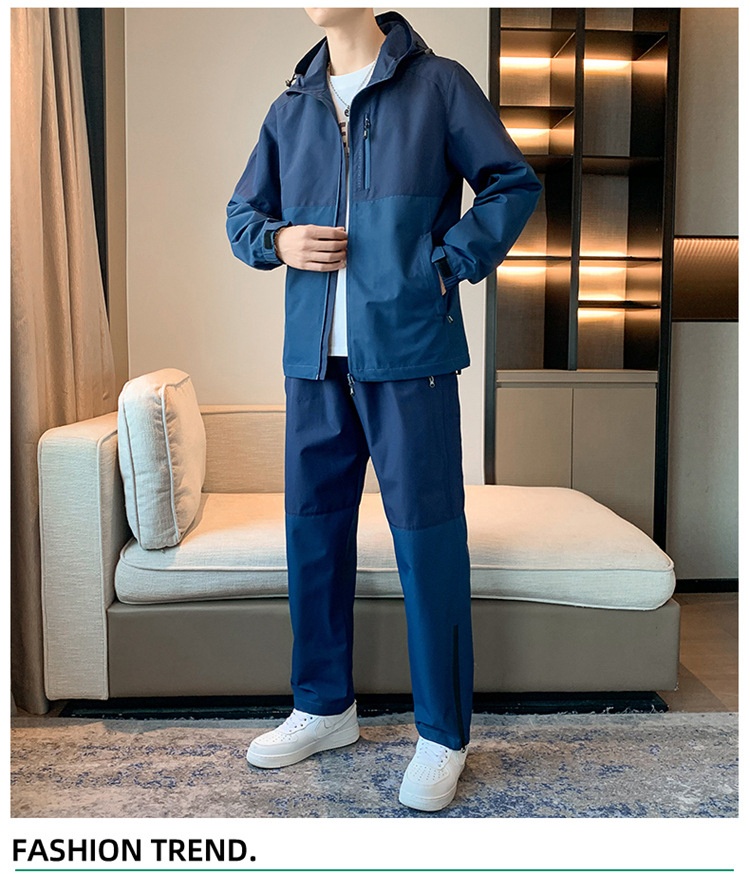 Men's Hooded Suit Image 9