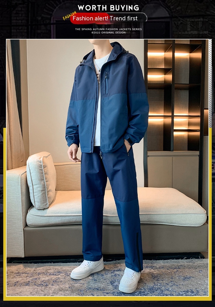 Men's Hooded Suit Image 3