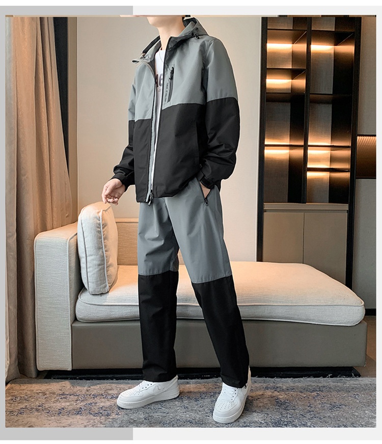 Men's Hooded Suit Image 4