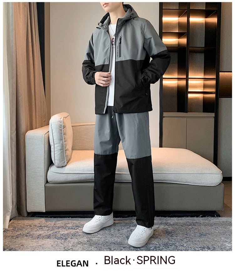 Men's Hooded Suit Image 12