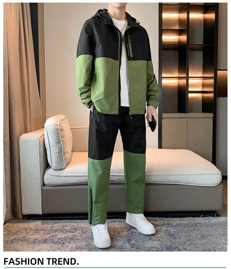 Men's Hooded Suit Image 2