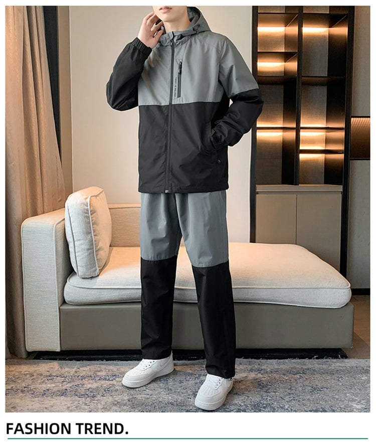 Men's Hooded Suit Image 5