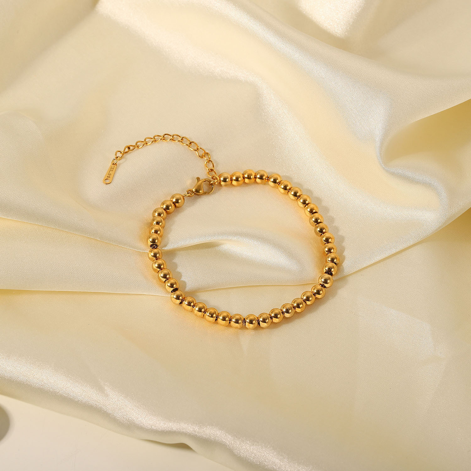 Gold-plated Steel Ball Bracelet 4
