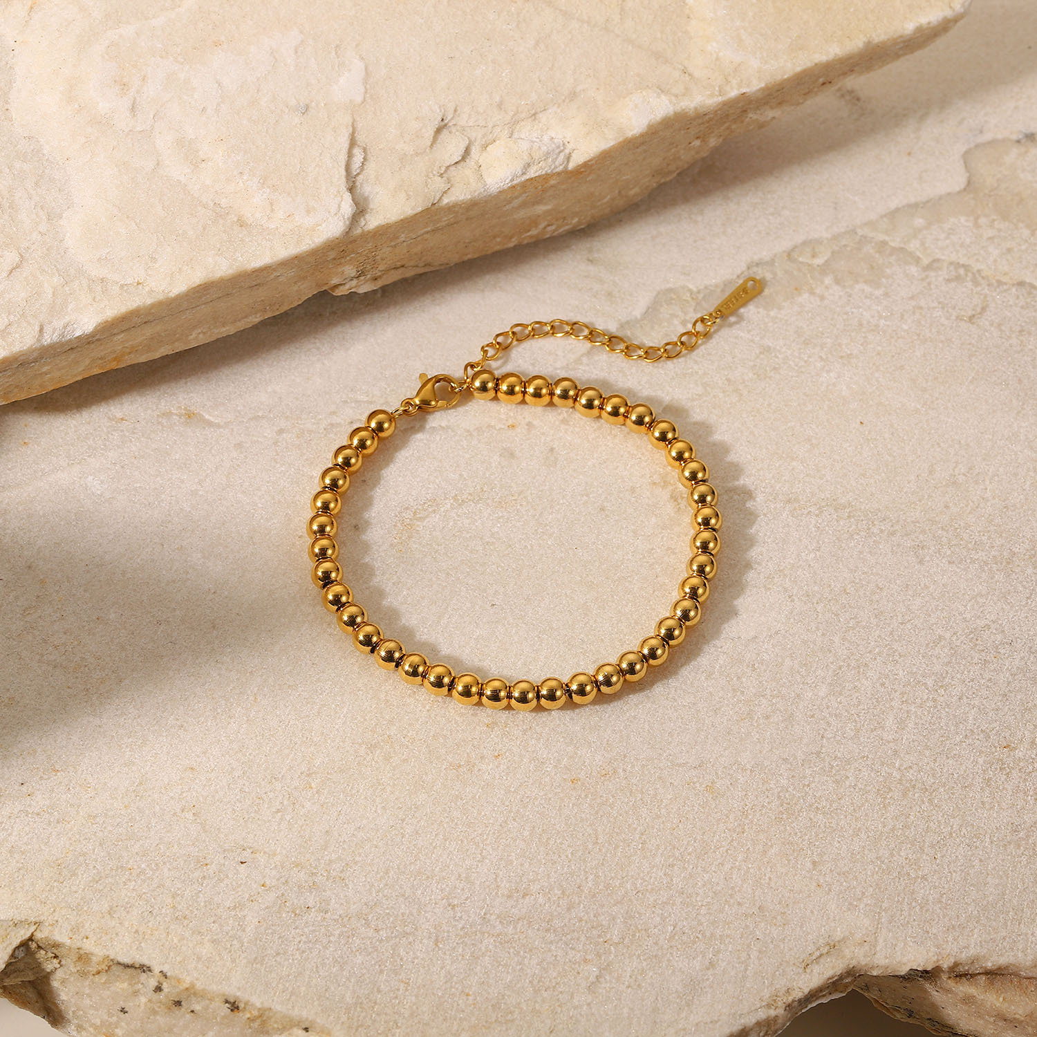 Gold-plated Steel Ball Bracelet 5