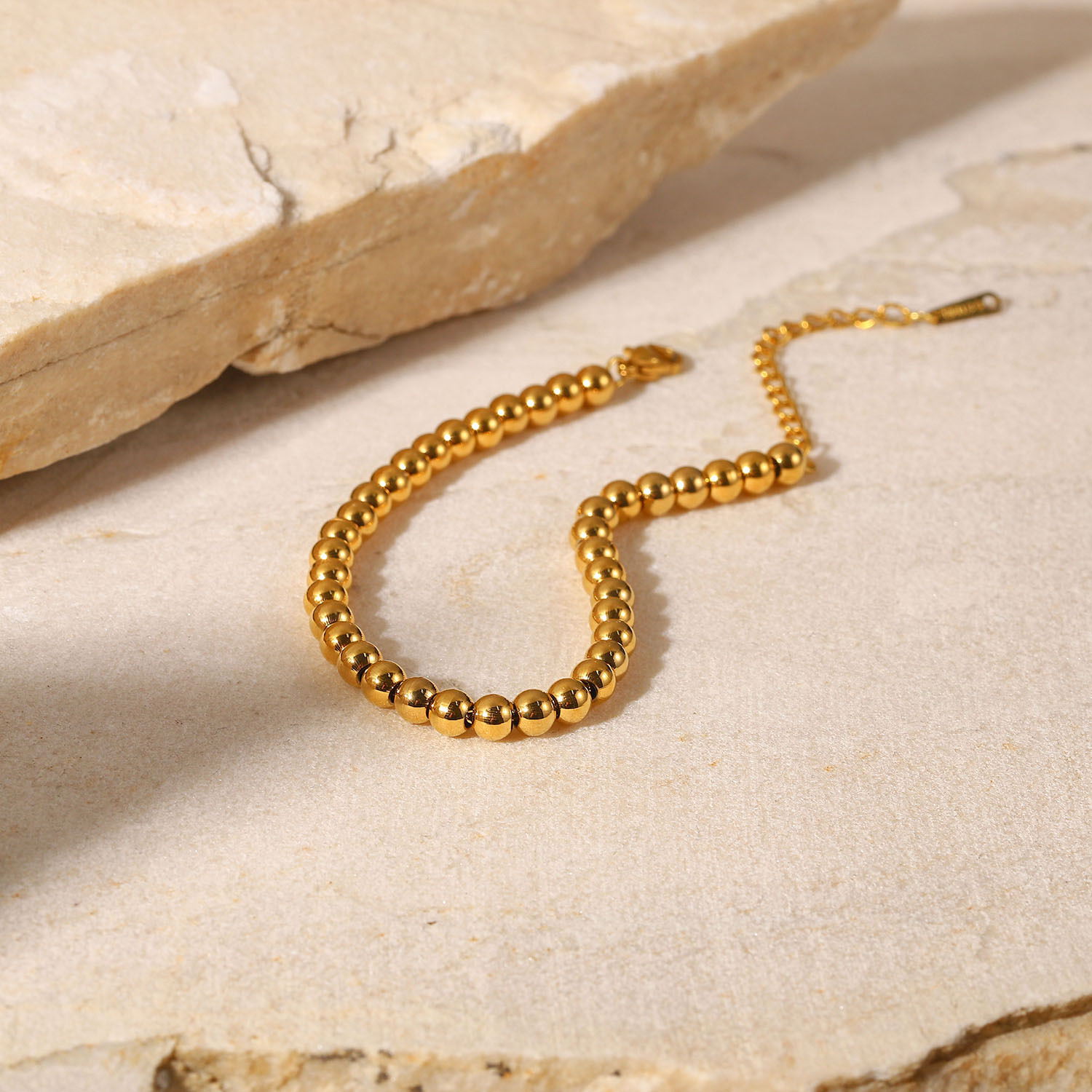 Gold-plated Steel Ball Bracelet 6