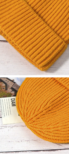 Woolen Cap in Caramel Color