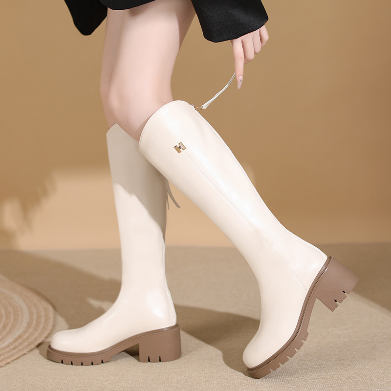 Winter Thick Bottom Tall Knight Boots 2
