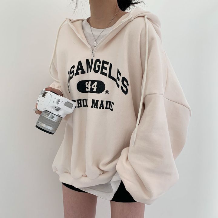 Zipper Sweater Ladies Hooded Padded Fleece Jacket Image 10