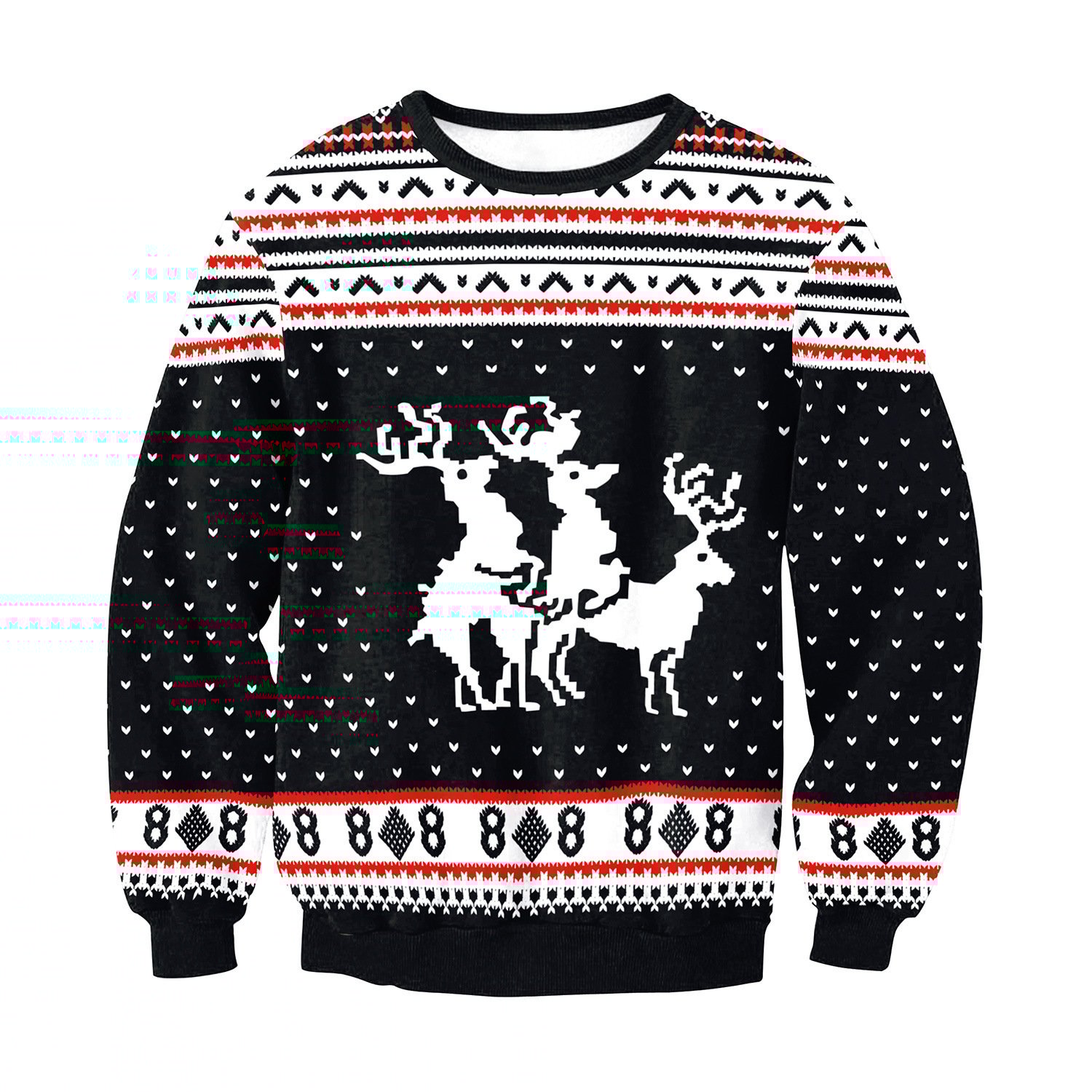 Women's Santa Claus Elk Sweatshirt 7