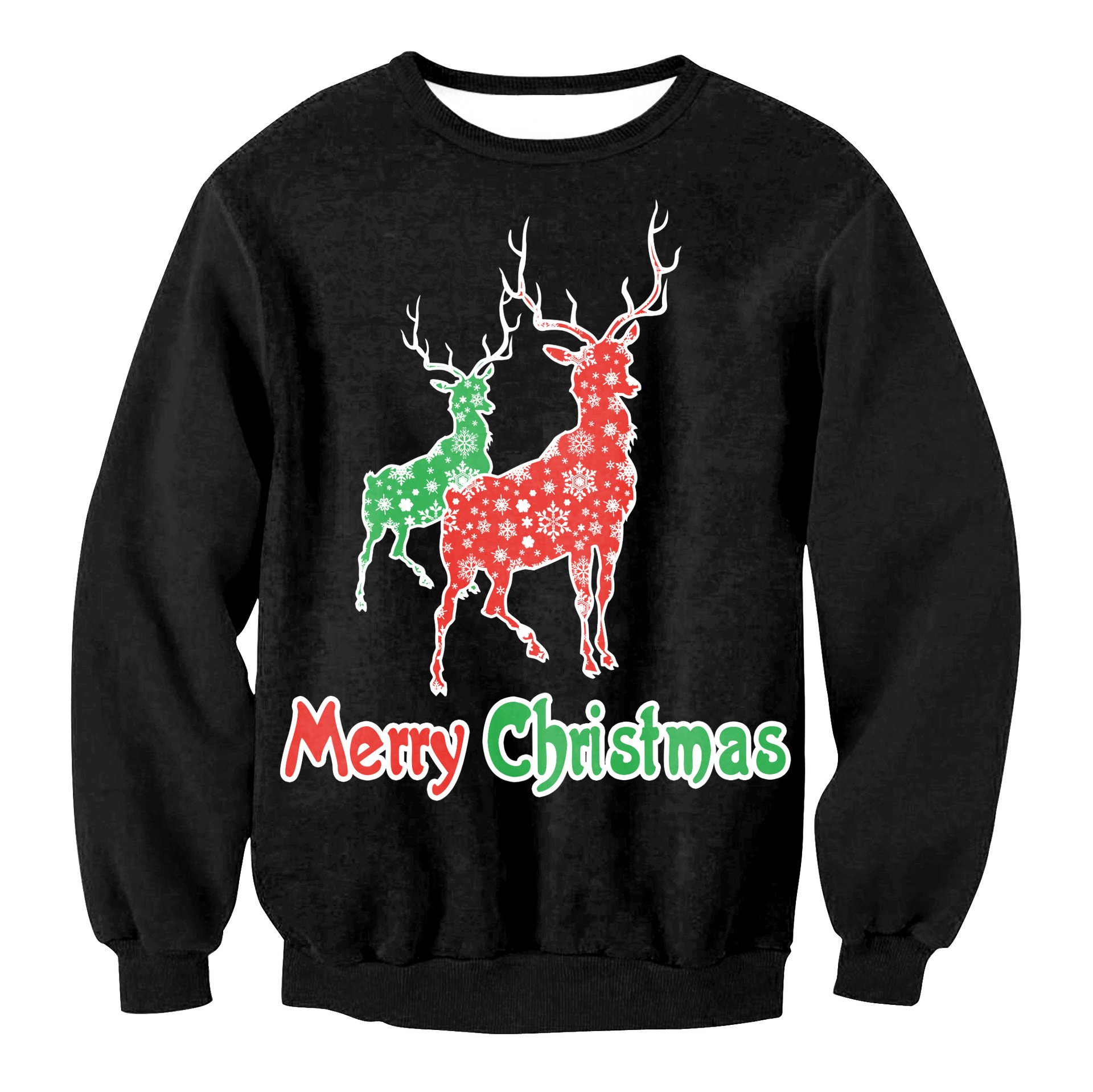 Women's Santa Claus Elk Sweatshirt 8