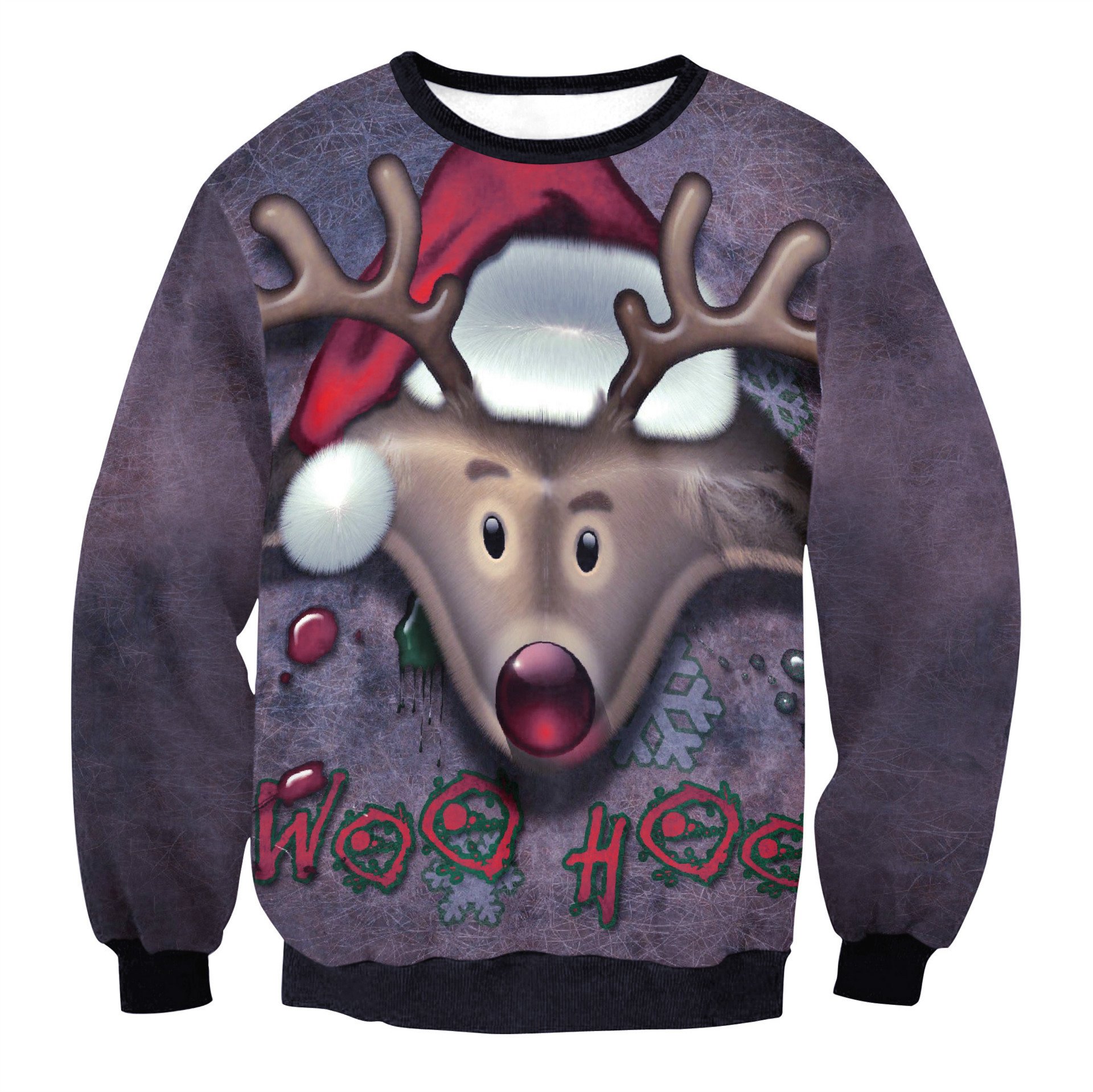 Women's Santa Claus Elk Sweatshirt 4