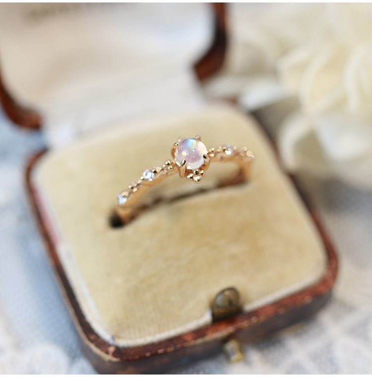 Blue Moonstone Ring 5