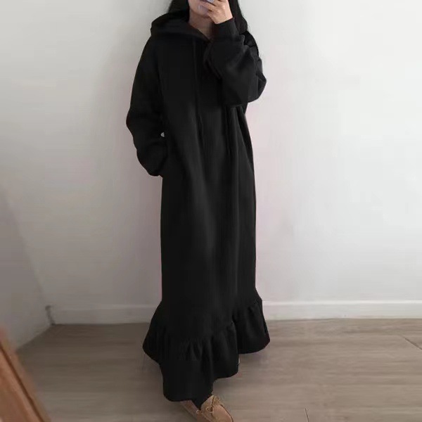 Versatile hoodie dress in different colors